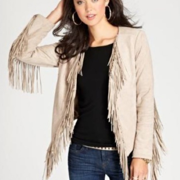 Guess Suede Fringe Jacket - Picture 3 of 3